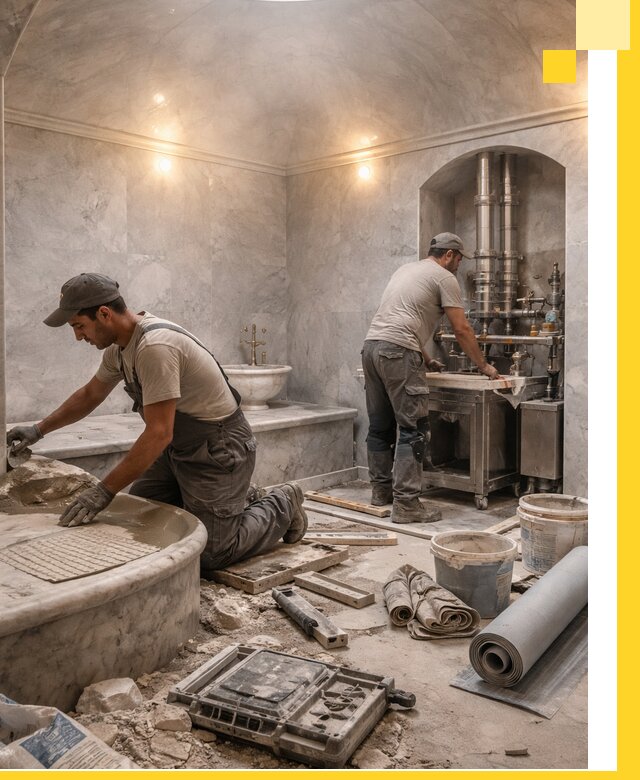 Строительство турецких бань хаммам под ключ в Крымске