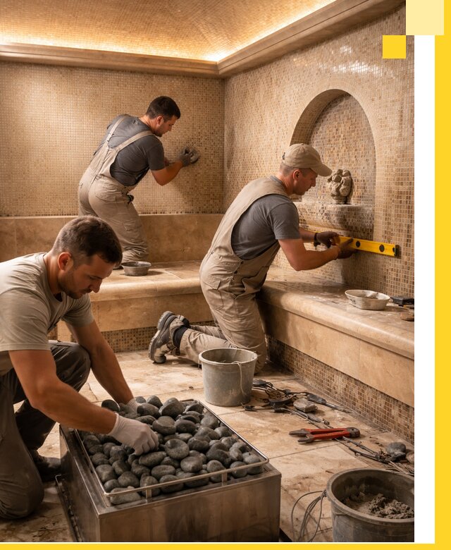 Проектирование и строительство хамама и сауны в Крымске